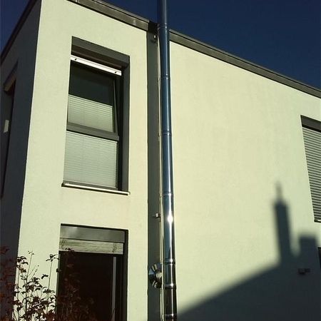 Edelstahlschornstein für einen Kaminofen, Hildrizhausen